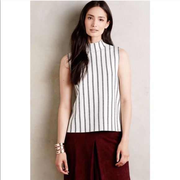 Anthropologie Tops - Anthropologie Moth Rochester Sleeveless Top Stripe